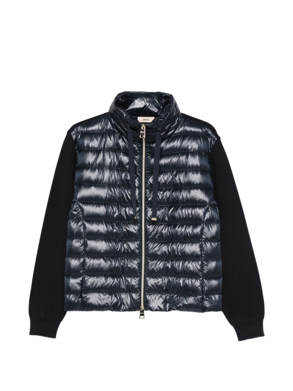 Cotton and nylon down jacket