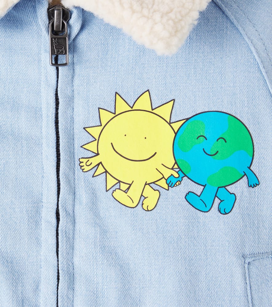 Baby printed denim jacket