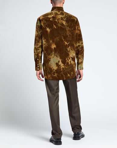 Arpège Heritage Man Shirt Brown Size 40 Cotton
