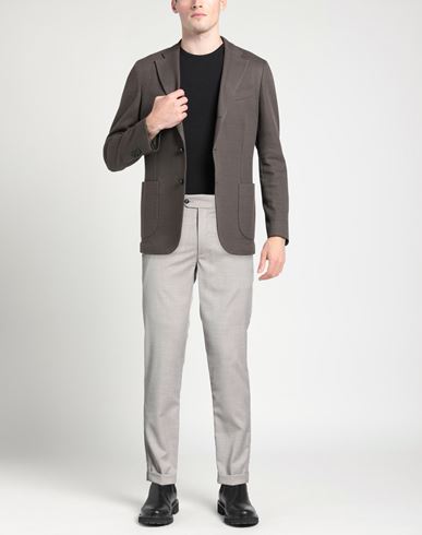 Man Pants Grey Size 33 Polyester, Viscose, Elastane