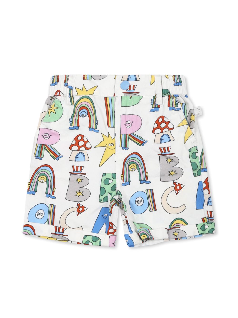 Boys Ivory Cotton Magical Letters Shorts