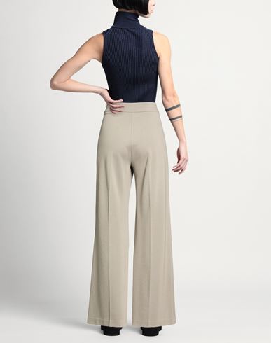 Woman Pants Khaki Size S Viscose, Polyamide, Elastane
