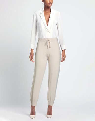 N. o.w. Andrea Rosati Cashmere Woman Pants Beige Size S Wool, Viscose, Cashmere, Nylon