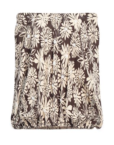 Liviana Conti Woman Top Chocolate brown Size 8 Viscose