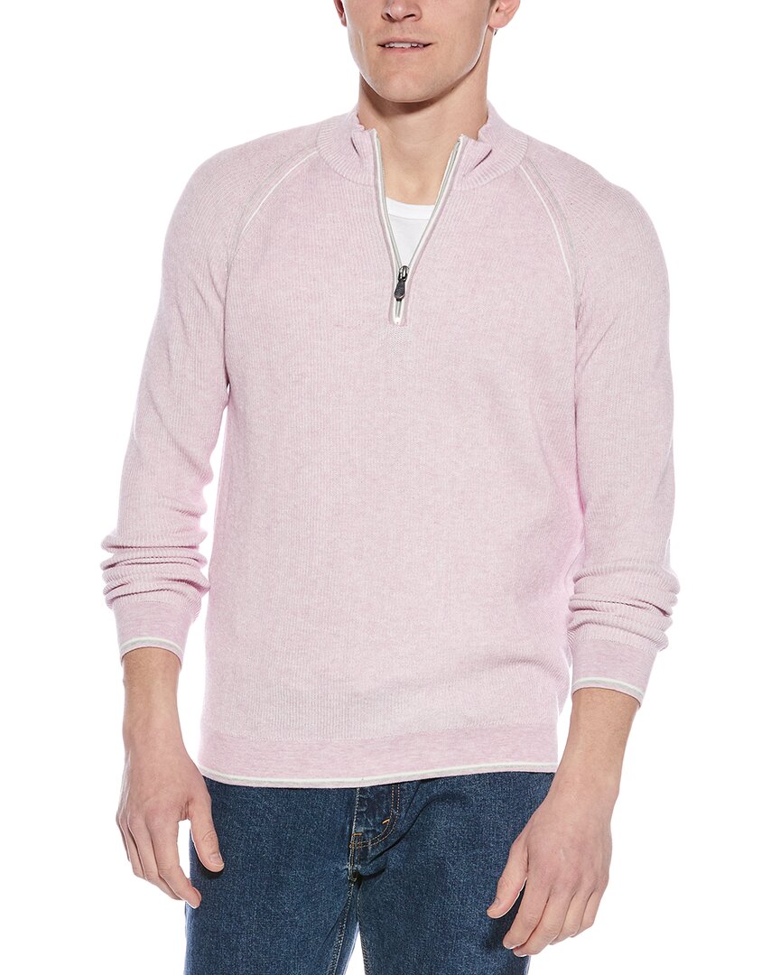 English Rib 1/4-Zip Mock Neck Sweater