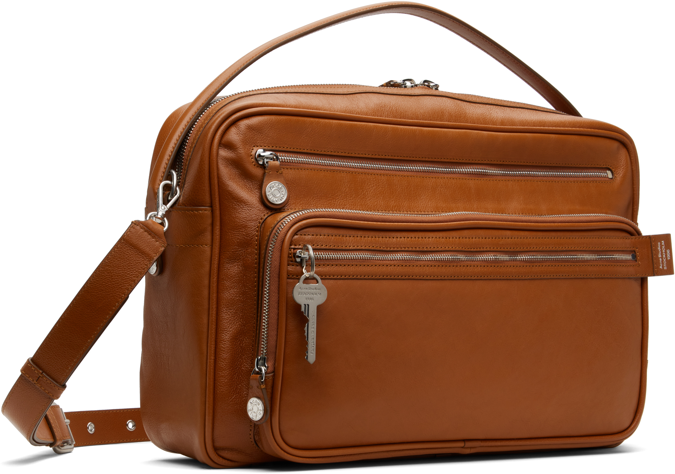 Acne Studios Brown Camero Camera Shoulder Bag