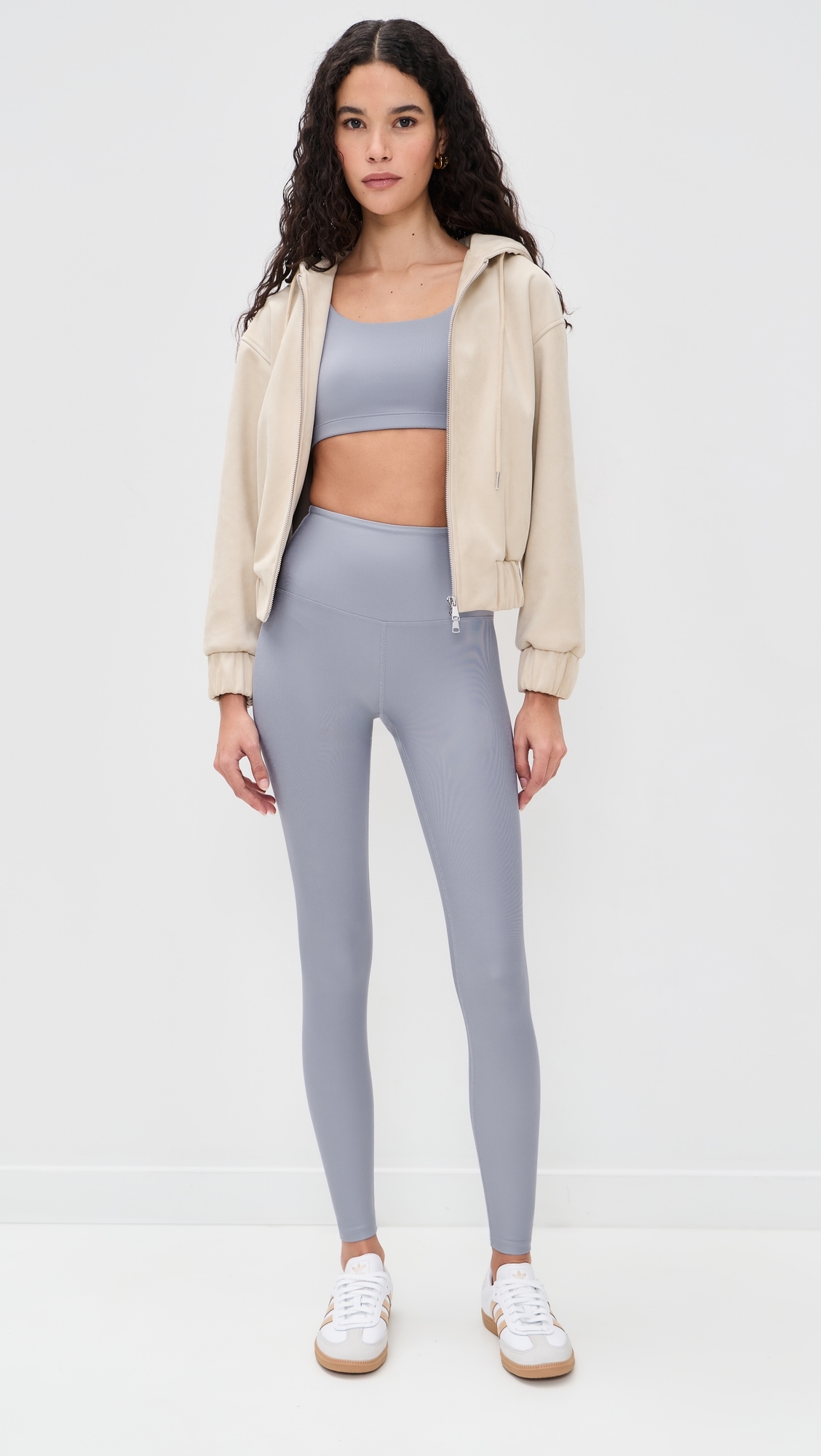 Recycled High Rise Leggings Lilac/Grey