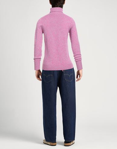 Man Turtleneck Mauve Size 38 Lambswool