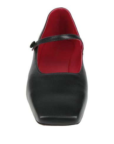 Square Toe Mary Jane Woman Ballet flats Black Size 11 Leather