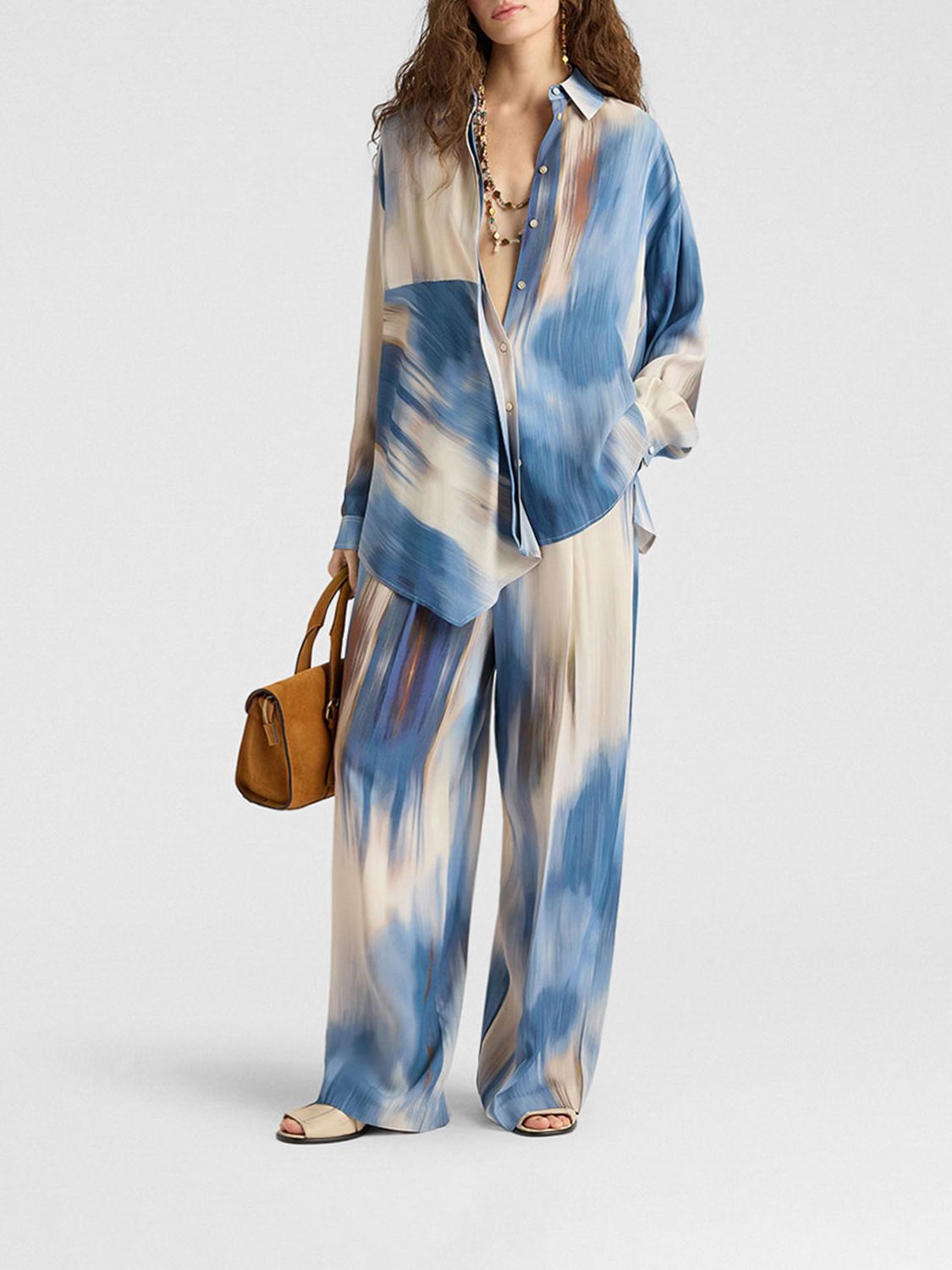 MOMONÌ Pants Woman color Sky Blue