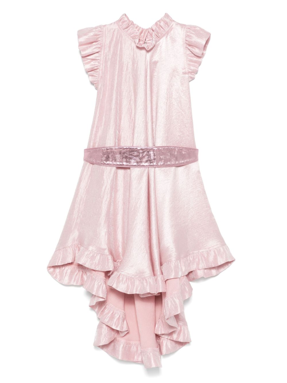 Metallic-effect dress - Pink