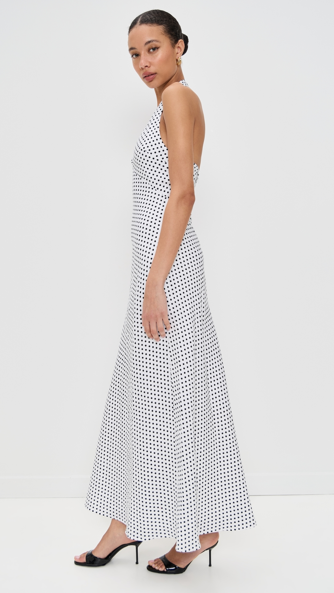 Reformation Delilah Linen Dress Eclipse Dot