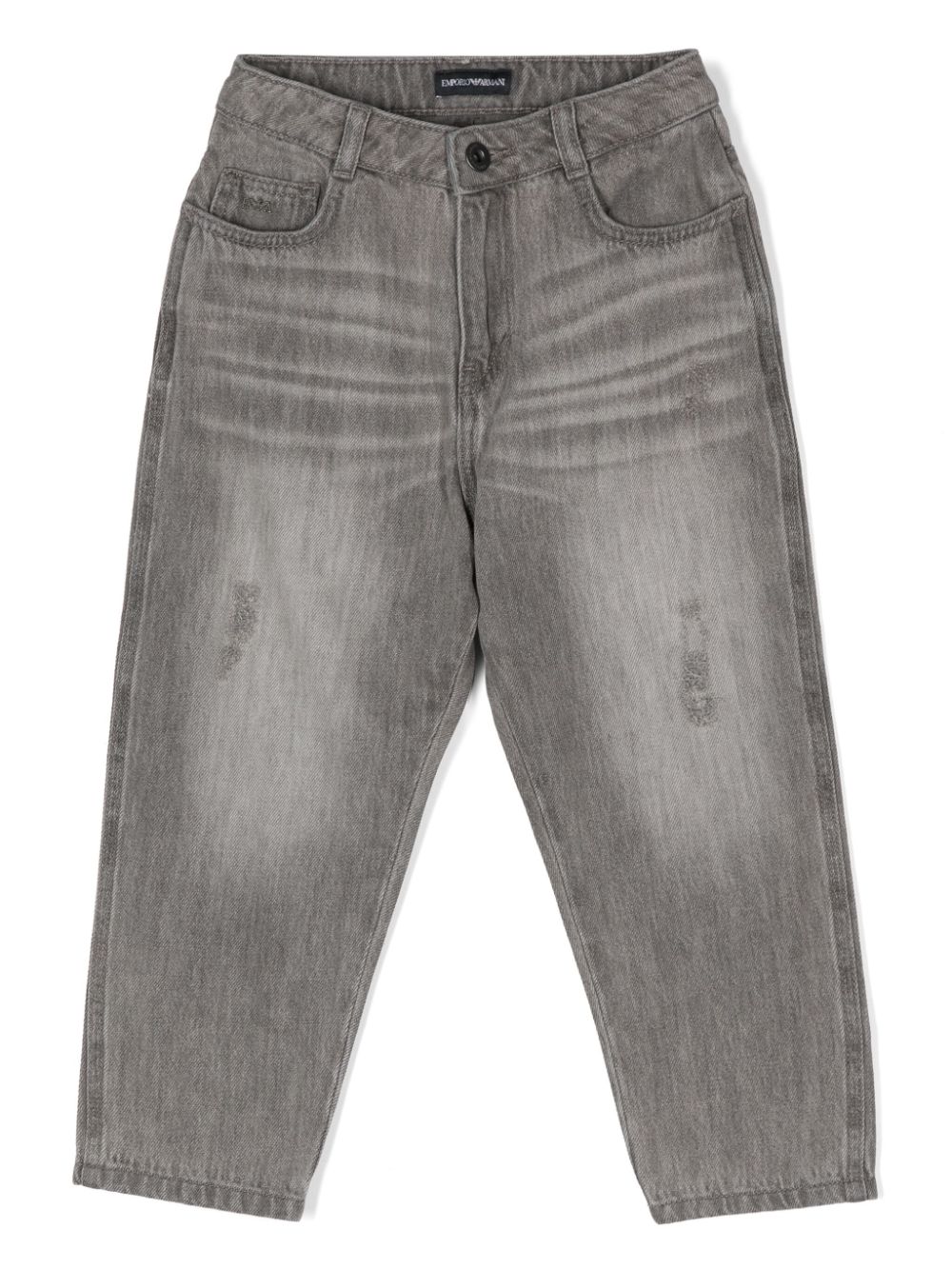 Distressed tapered jeans - Grey