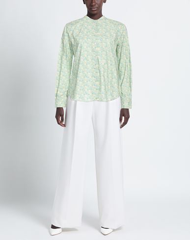 Woman Shirt Light green Size 8 Cotton