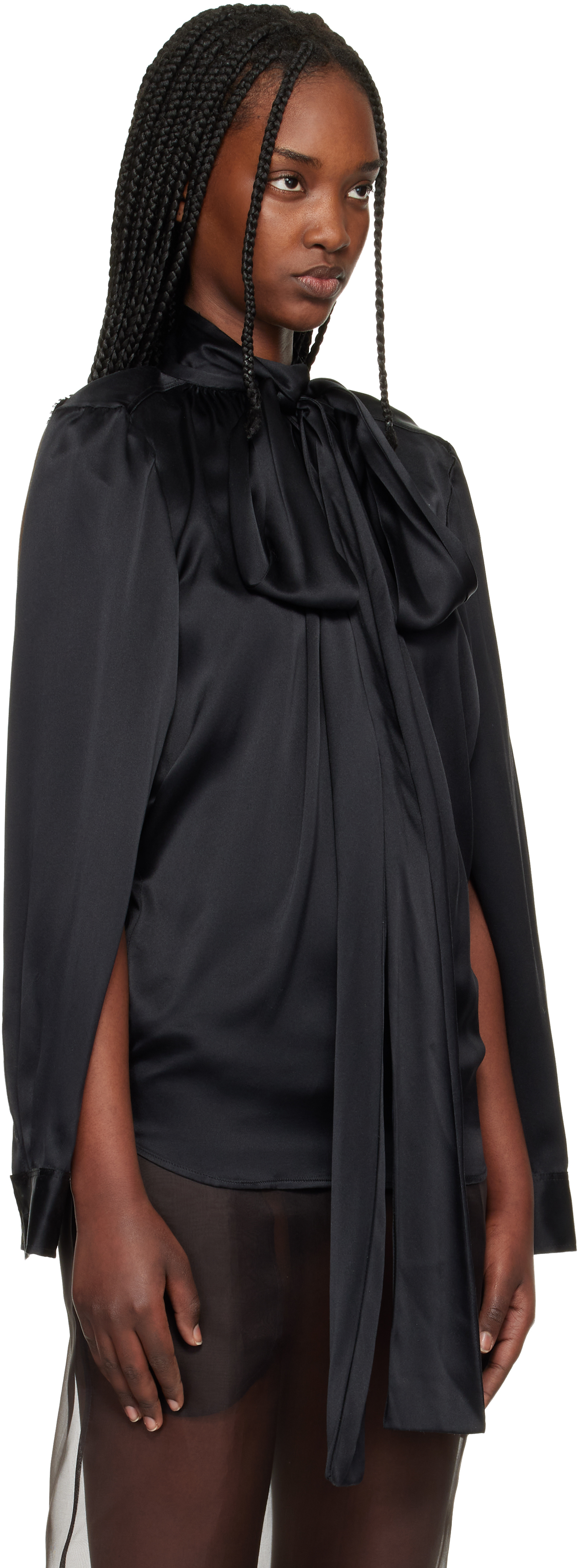 Black Double Blouse