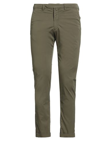 Man Pants Military green Size 32 Cotton, Polyester, Elastane