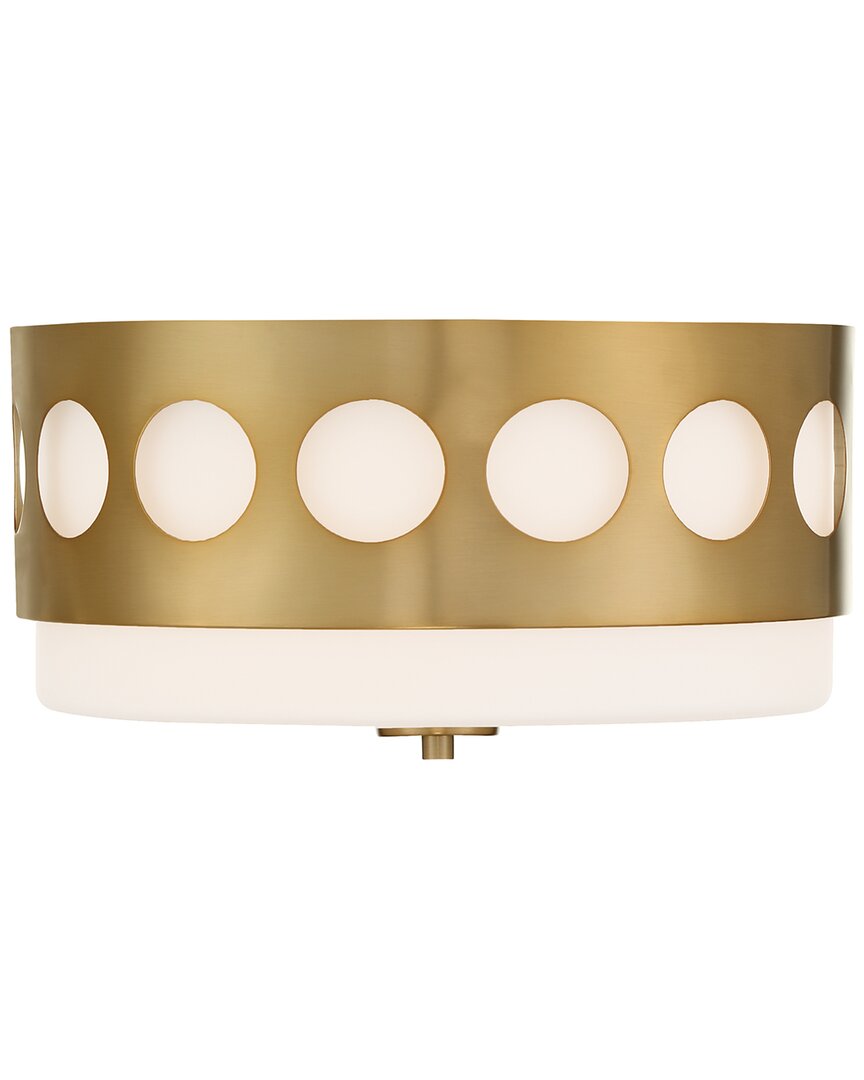 Kirby 2 Light Vibrant Gold Ceiling Mount
