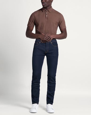 Man Jeans Blue Size 32 Cotton, Elastane