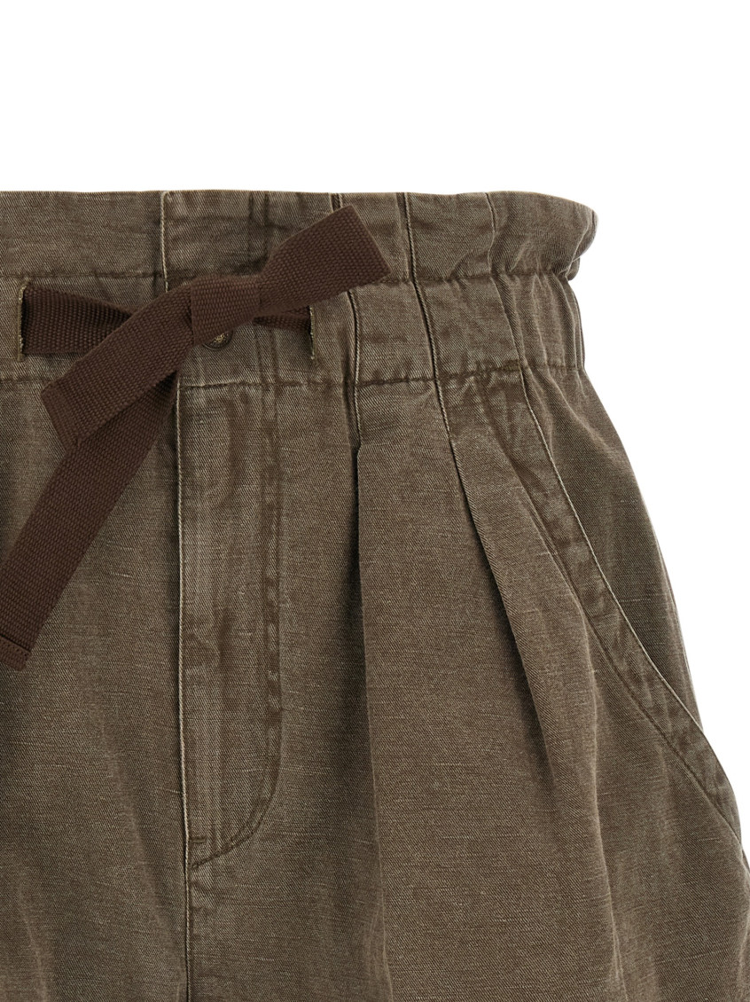 Marant étoile Nirma Linen Blend Shorts