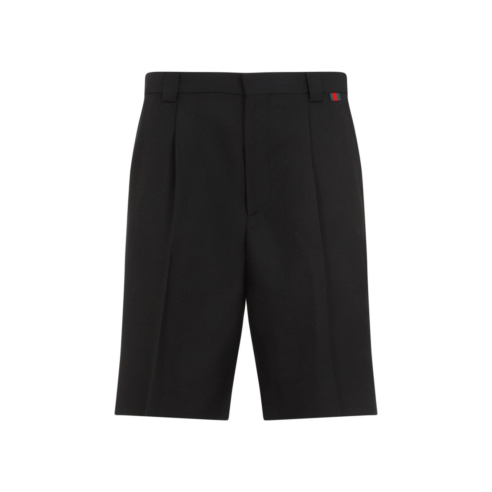 Black Twill Bermuda Shorts
