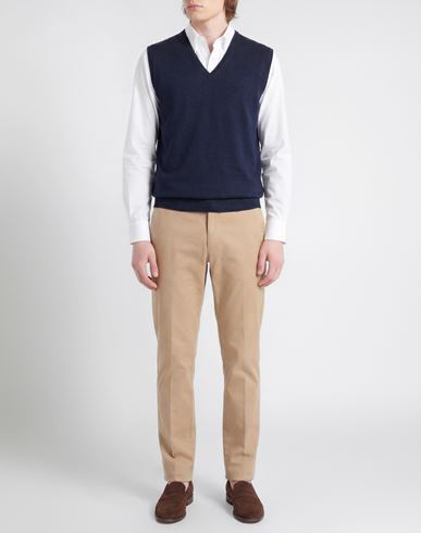 Extrafine Merinos Man Sweater Navy Size 48 Virgin Wool