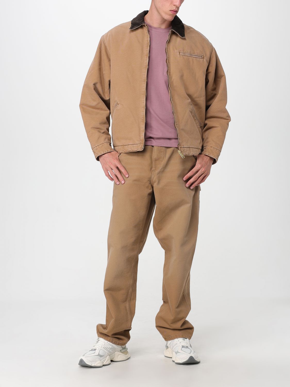 Pants Men color Leather