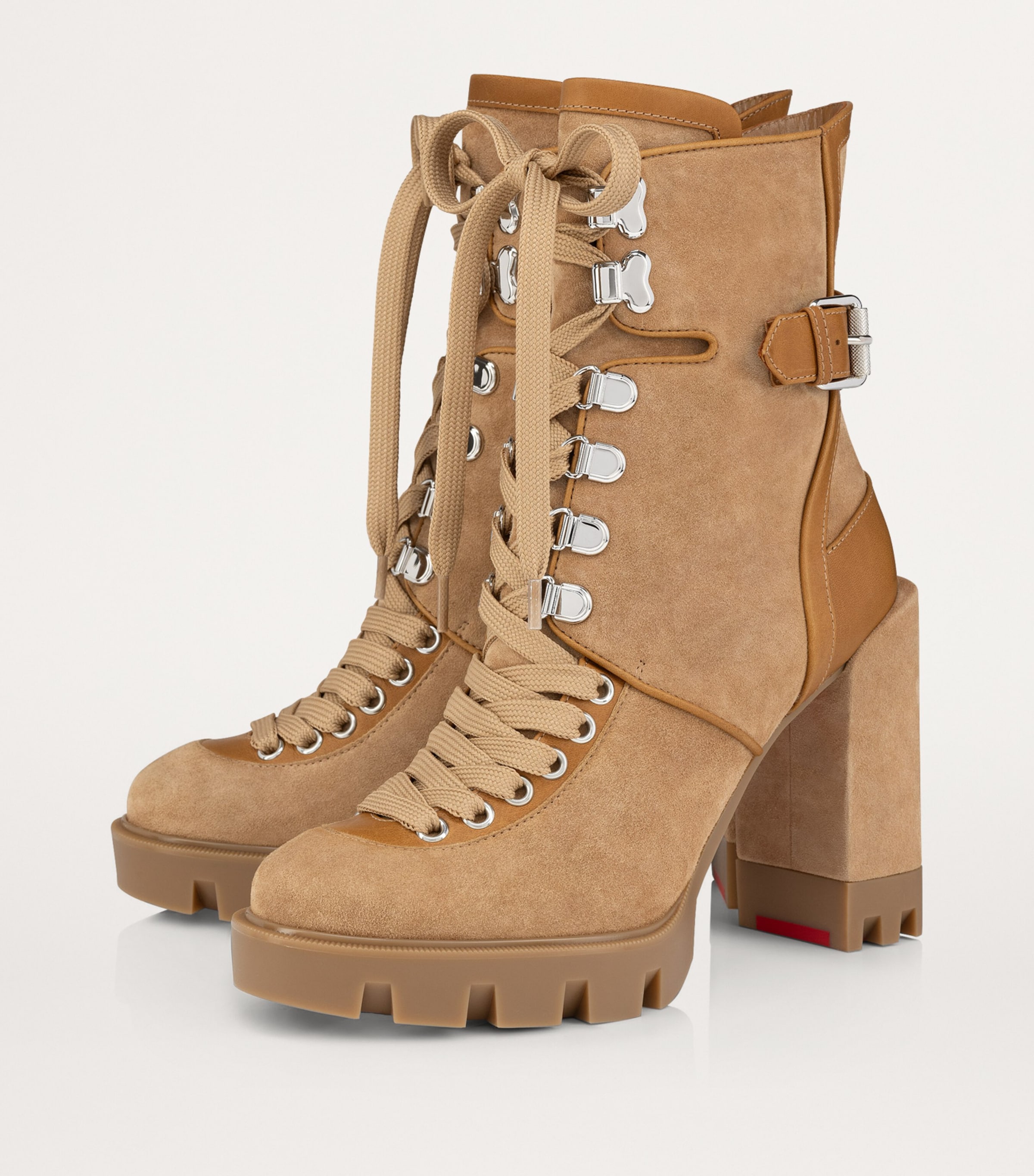 Macademia Suede Lace-Up Boots 100