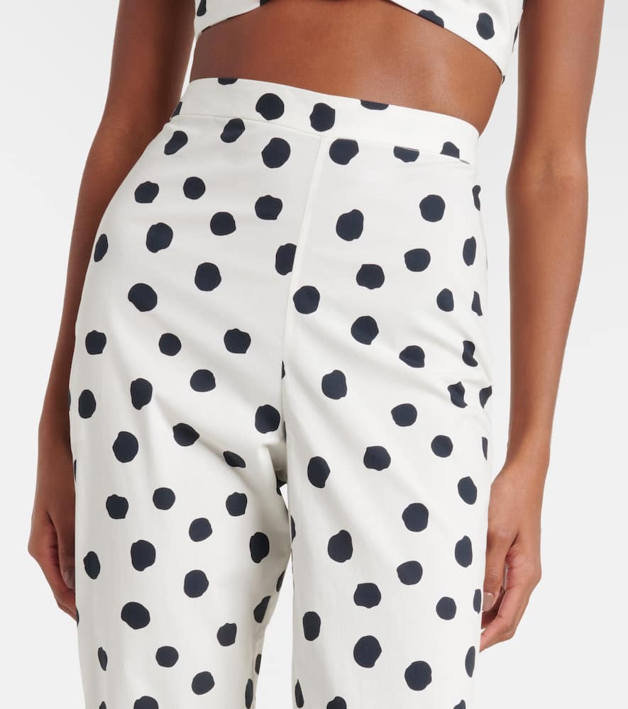 Cotton-blend capri pants