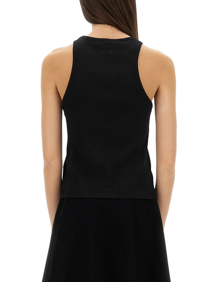 Black Sequin Tank Top