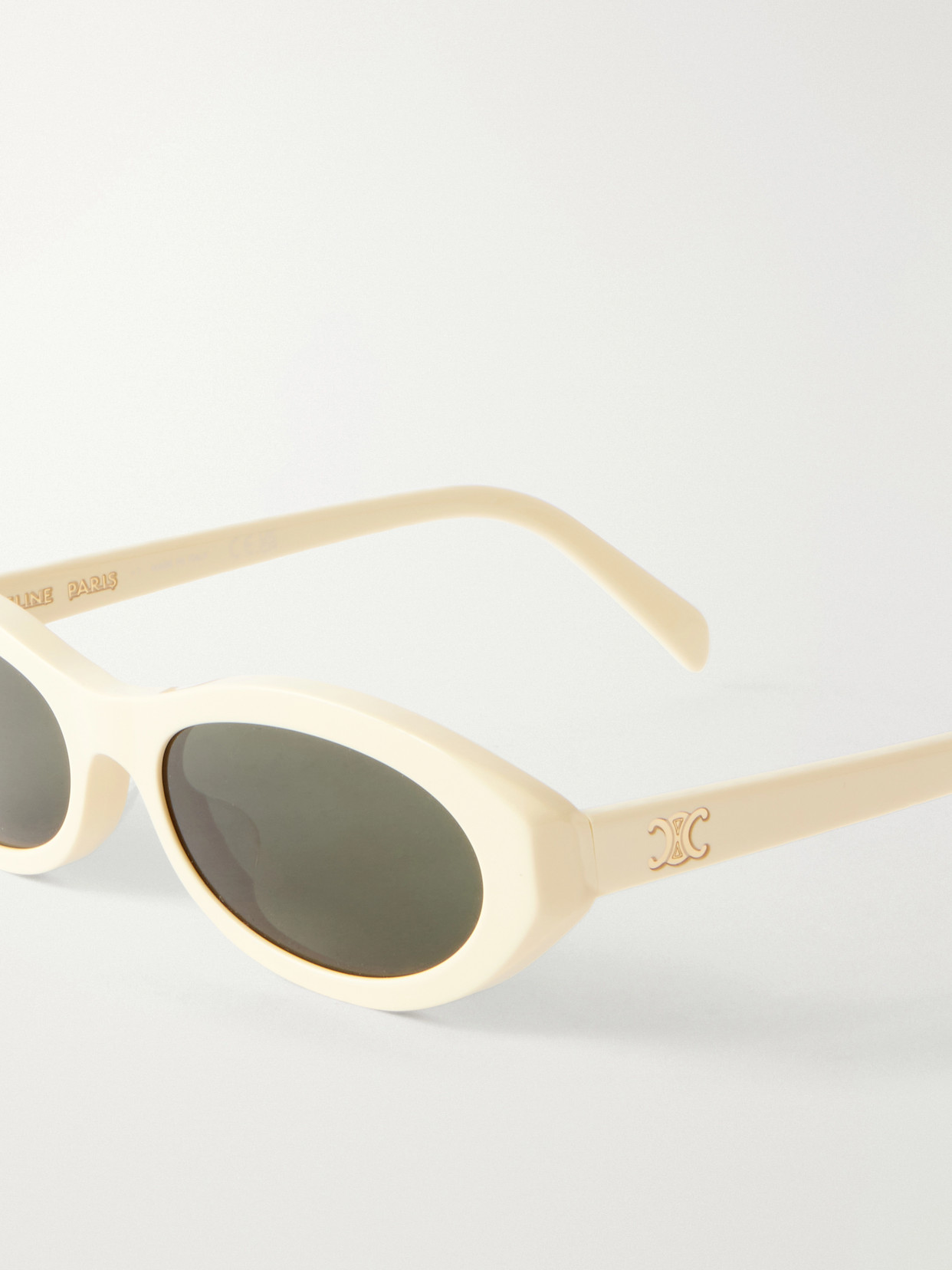 Triomphe Mini Oval-frame Acetate Sunglasses - Unknown