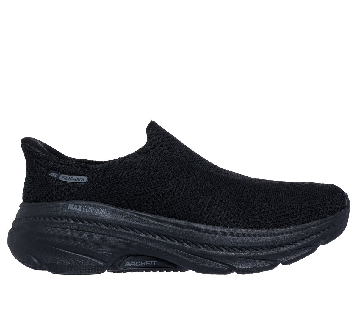 Skechers Women's Slip-ins: Max Cushioning Arch Fit 2.0 - Avner Sneaker in Black, 7, Machine Washable