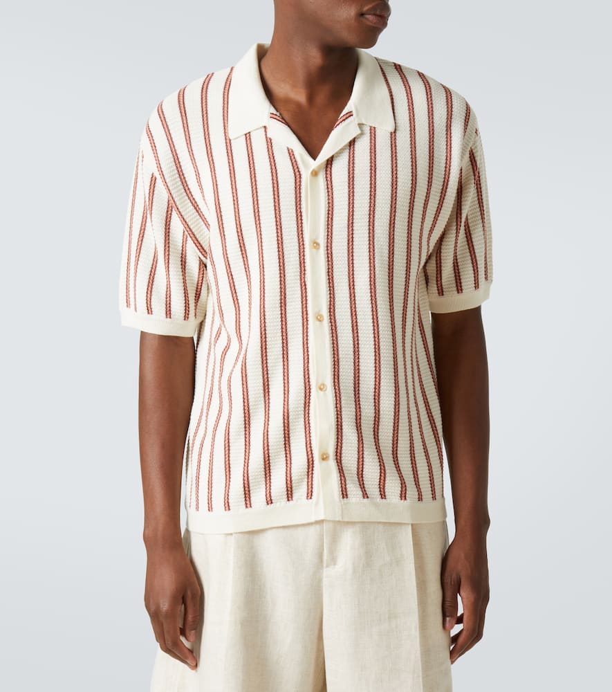 King & Tuckfield Striped wool shirt