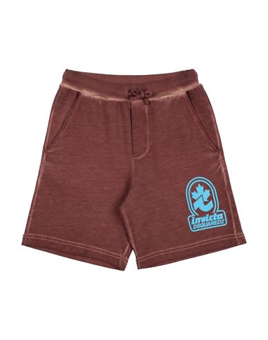 Kid Boy Shorts & Bermuda Shorts Chocolate brown Size 10 Cotton