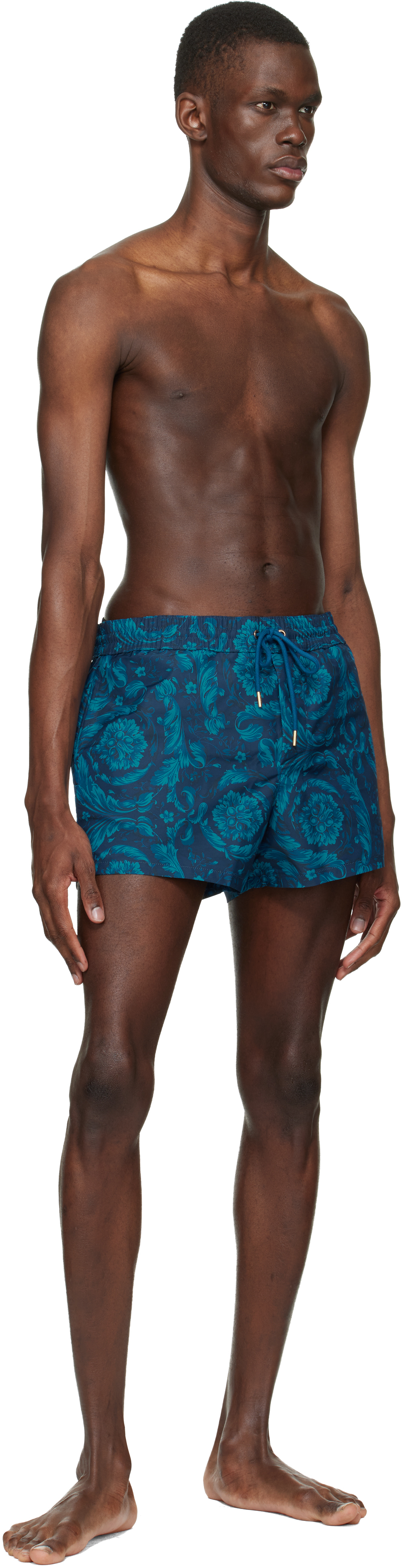 Navy Baroque Swim Shorts