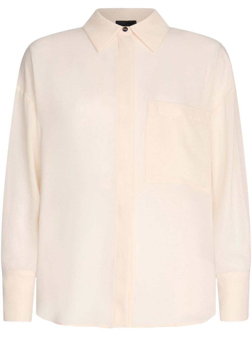 Champagne-coloured oversized shirt - Neutrals