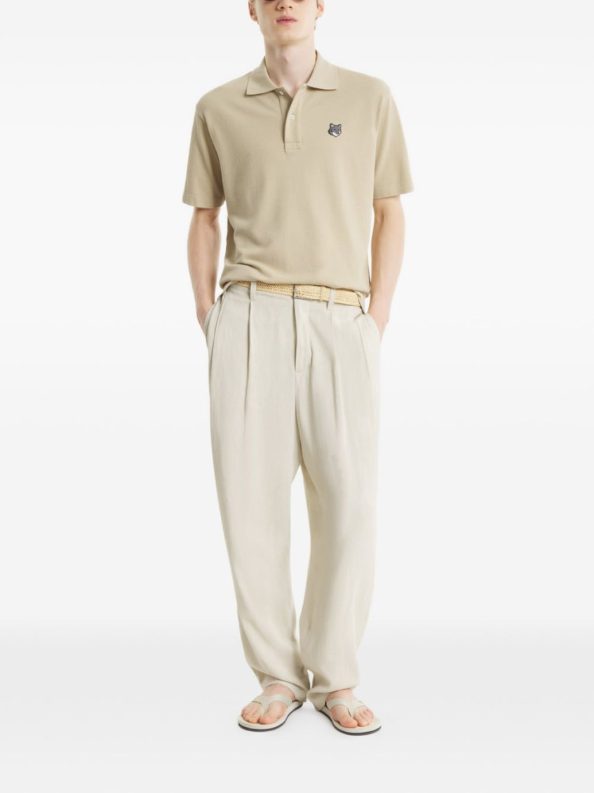Maison Kitsuné - fox head cotton polo shirt style
