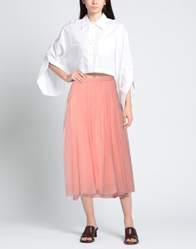 Woman Midi skirt Pink Size 4 Polyamide