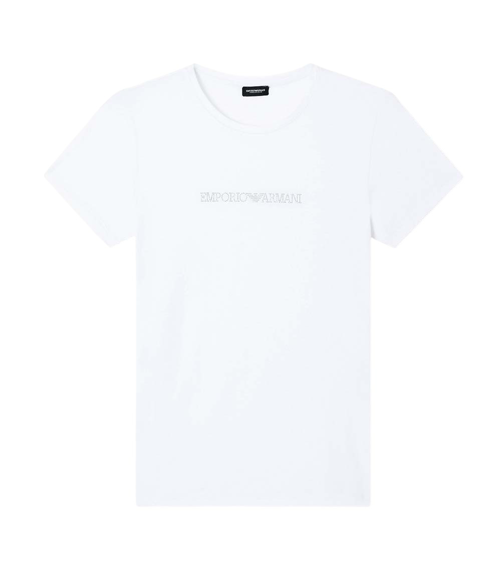 White Logo Crew Neck T-Shirt