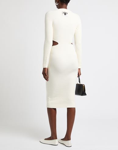 Woman Midi dress Ivory Size L Viscose, Polyester, Polyamide
