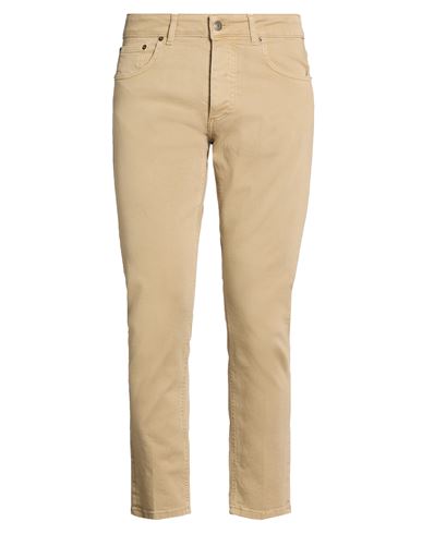 Man Pants Camel Size 32 Cotton, Elastane