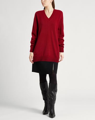 Woman Sweater Brick Size L Cashmere, Metal