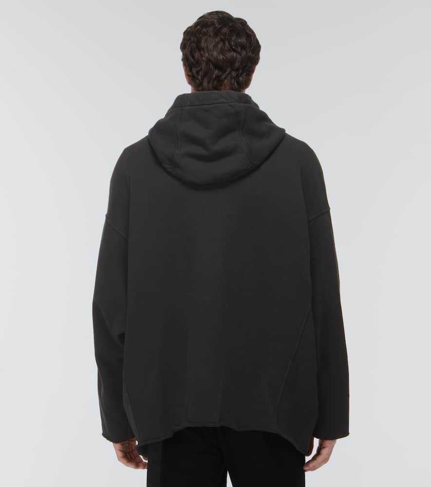 Zip-up cotton hoodie