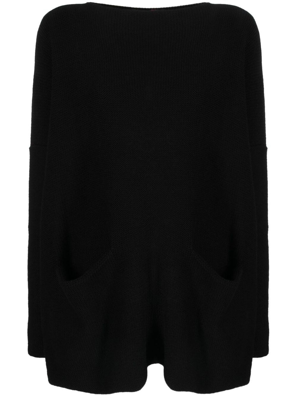 Cotton boat-neck sweater