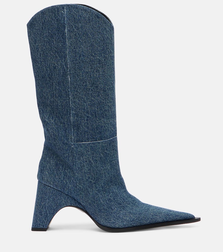 Bridge denim cowboy boots
