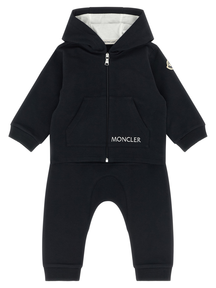 2-Piece Navy Blue Logo Hoodie/joggers Set (Babies)