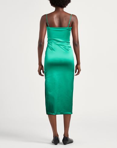 Woman Midi dress Green Size 8 Polyamide, Elastane