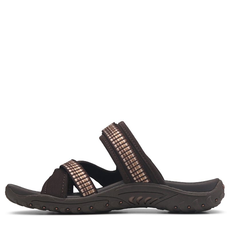 Women's Reggae Color-Full Slide Sandals (Chocolate)