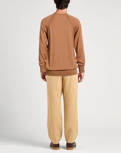 Man Sweater Camel Size S Acrylic, Wool