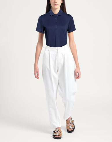 Woman Polo shirt Navy Size S Polyester