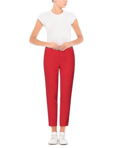 Woman Pants Red Size 4 Polyester, Elastane, Polyamide, Rubber